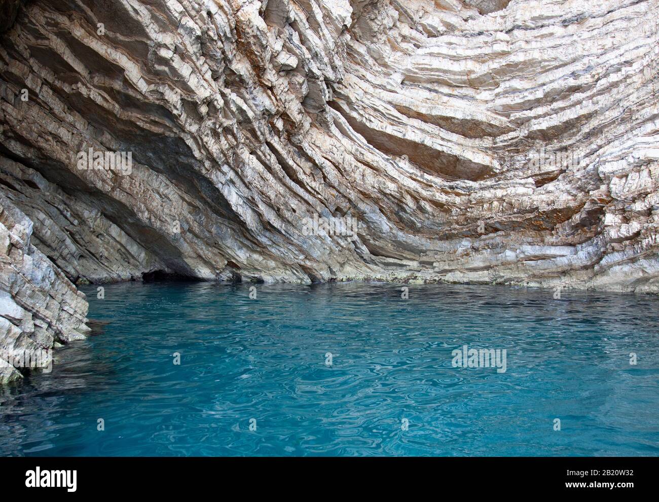 Beautiful sea caves of Paleokastritsa bay. Corfu island, Greece Stock Photo  - Alamy