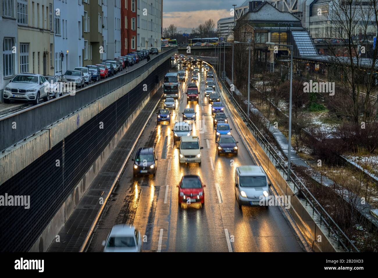 Stadtautobahn, Charlottenburg, Berlin Deutschland Stock Photo