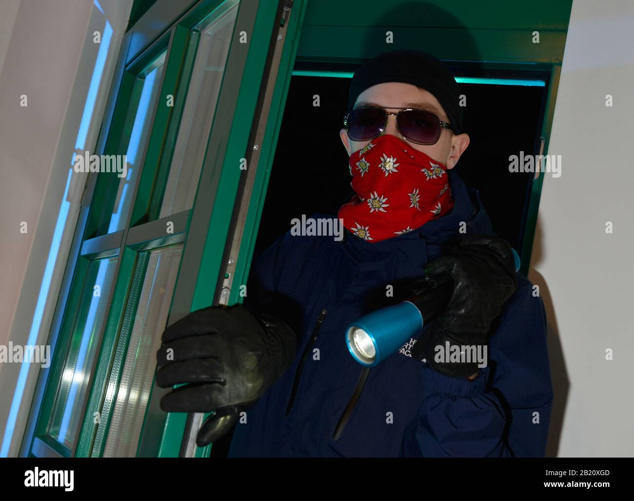 Einbrecher Symbolfoto Stock Photo