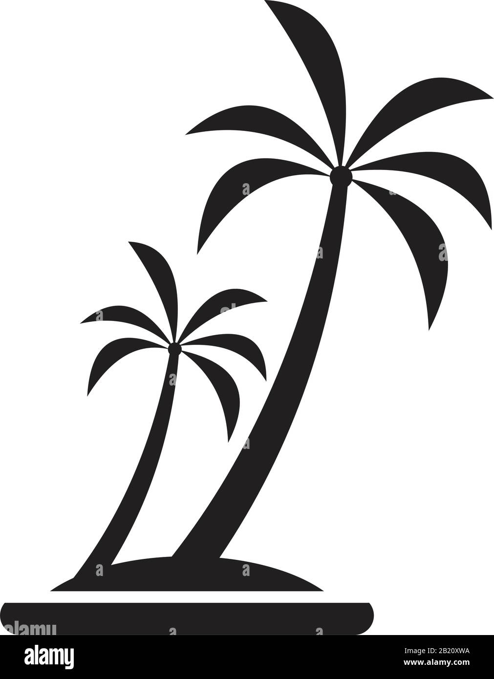 Palm tree Icon template black color editable. Palm tree Icon symbol Flat  vector illustration for graphic and web design Stock Vector Image & Art -  Alamy