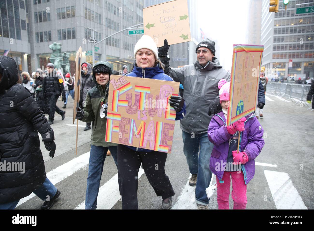 Women's March New York City January 18 2020 Stock Photo