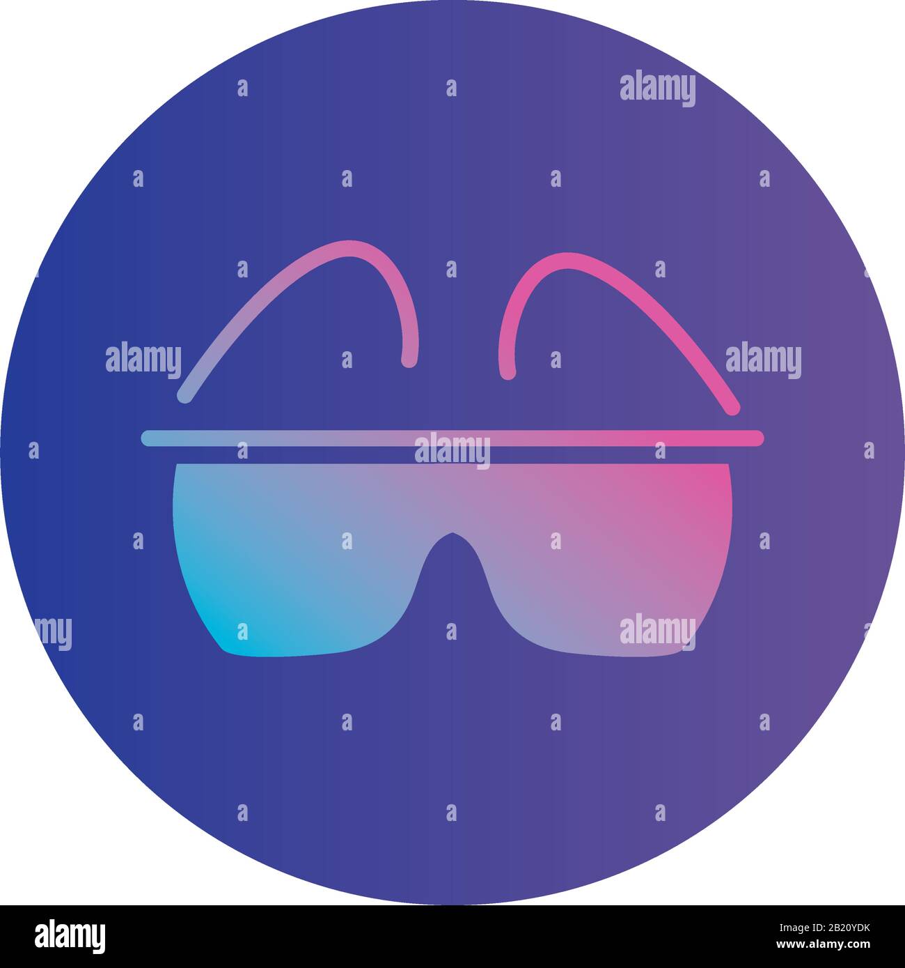 smartglasses gradient style icon design, futuristic virtual technology ...