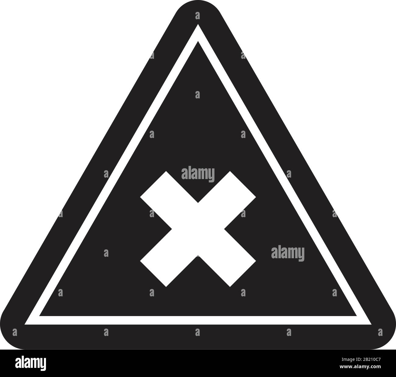 Danger, Warning Icon template black color editable. Danger, Warning Icon symbol Flat vector illustration for graphic and web design. Stock Vector