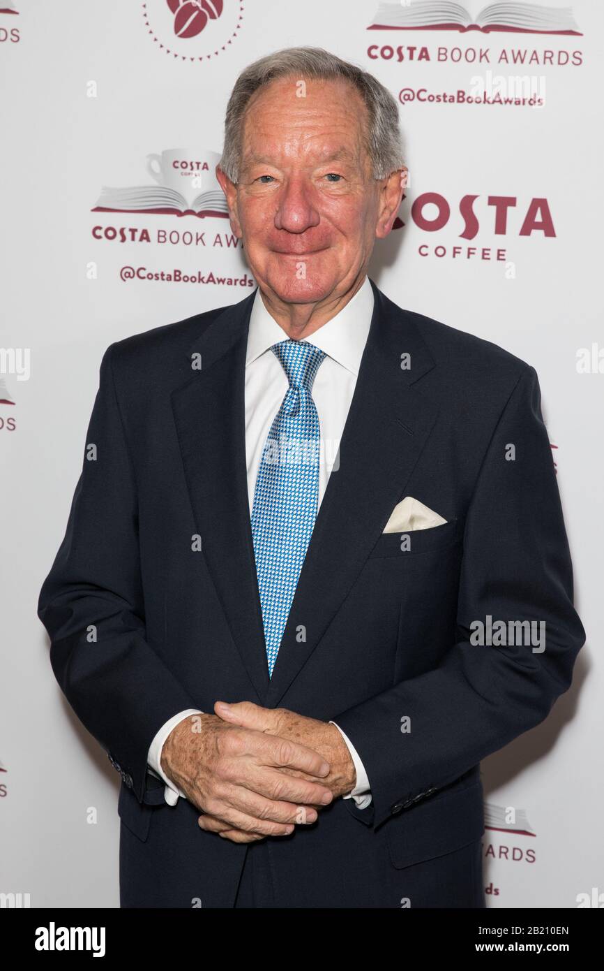 Guests attend the 2019 Costa Book of the year Awards at Quaglino's Featuring: Michael Buerk Where: London, United Kingdom When: 28 Jan 2020 Credit: Phil Lewis/WENN.com Stock Photo