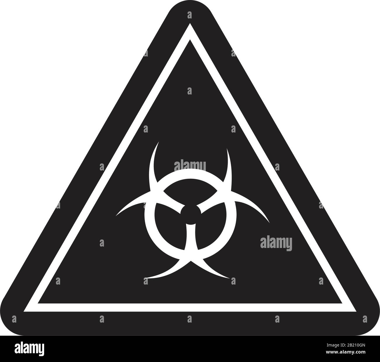 Danger, Warning Icon template black color editable. Danger, Warning