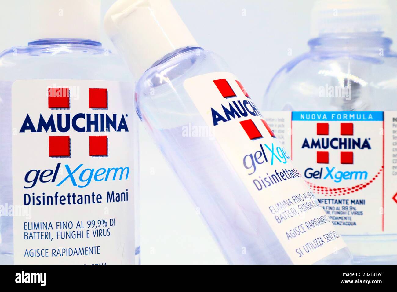 AMUCHINA Gel XGERM Hand Sanitizer Editorial Stock Photo - Image of
