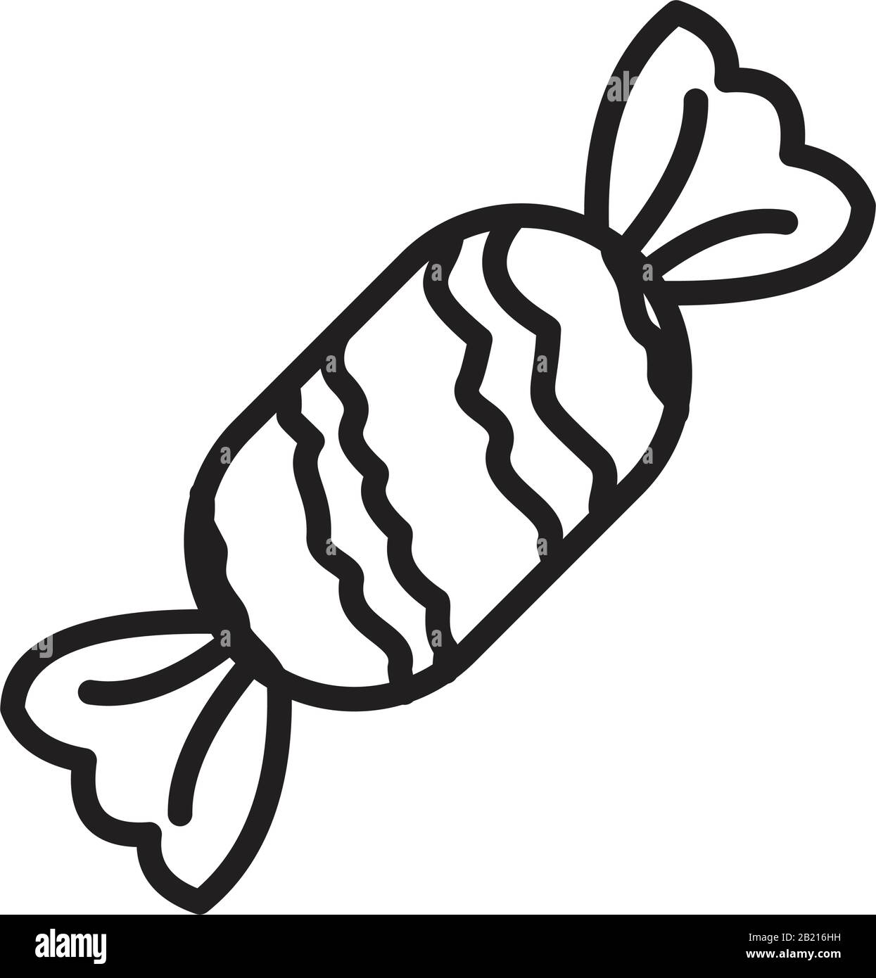 Toffee Icon template black color editable. Toffee Icon symbol Flat