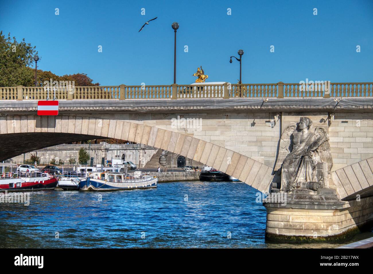 Architectural detail of the Bridge of the Invalids ('Pont des Invalides ...