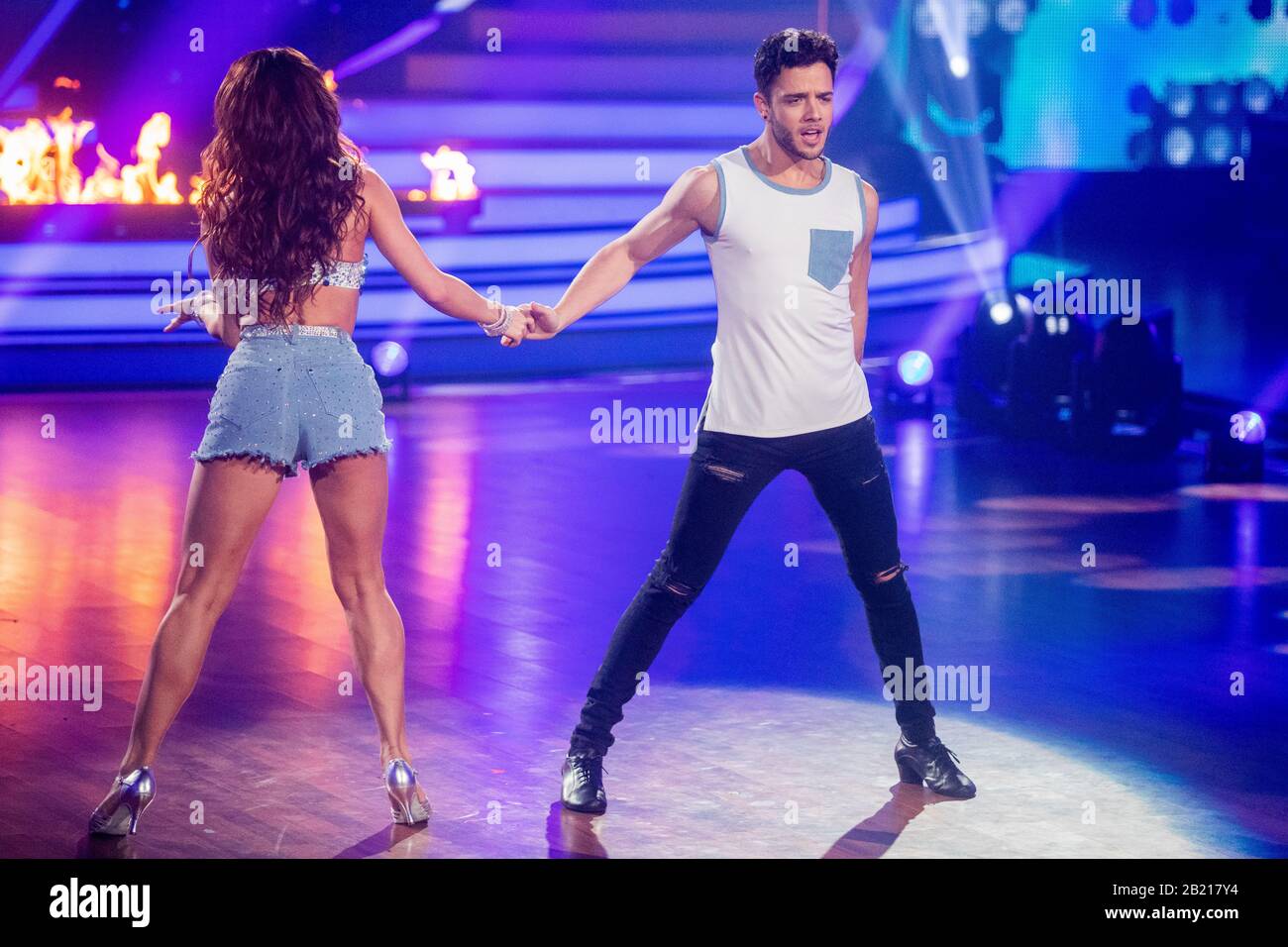 Cologne, Germany. 28th Feb, 2020. Luca Hänni, singer, and Christina Luft,  professional dancer, dance in the RTL dance show "Let's Dance" at the  Coloneum. Credit: Rolf Vennenbernd/dpa/Alamy Live News Stock Photo -