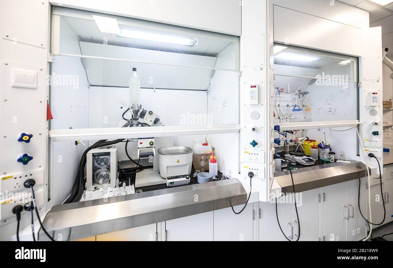 Drug Lab Instrument BEIJING, CHINA - JUNE 03, 2019: Modern drug manufacturing laboratory ...