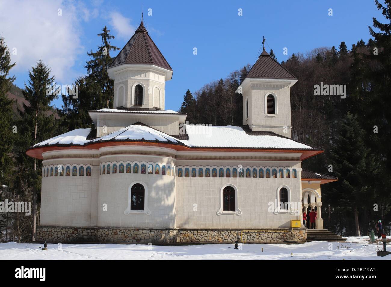 The ortodox church Saint Elias in Slanic Moldova, Bacau, Romania Stock Photo