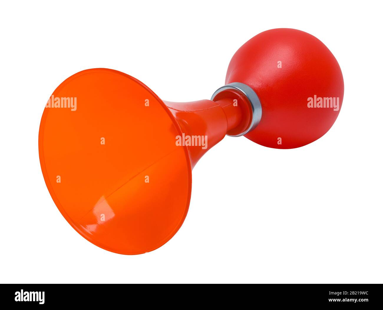 Orange Bike Horn Isolated on White Background Stock Photo Alamy