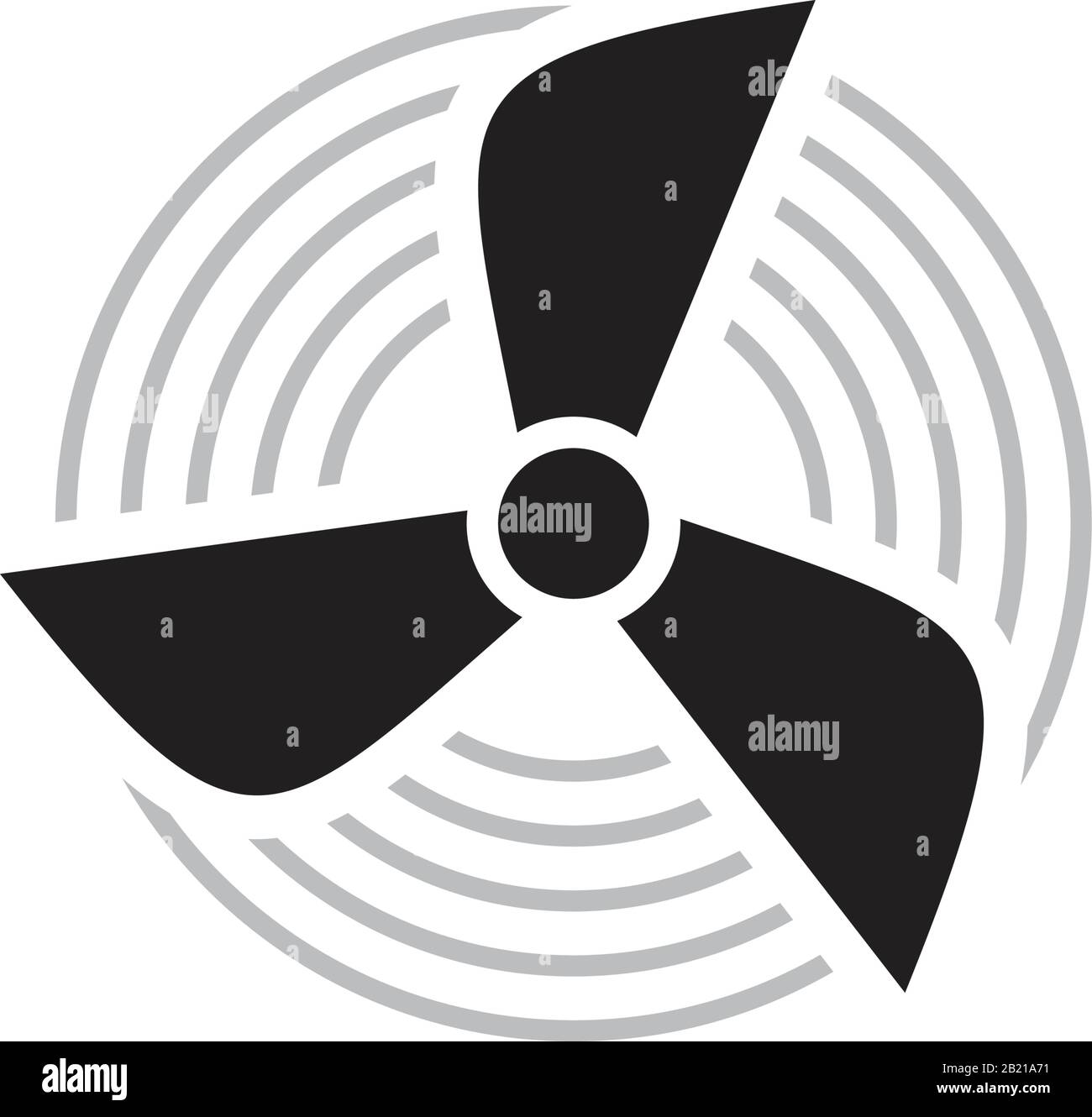 Plane propellers, Aircraft propeller Icon template black color editable