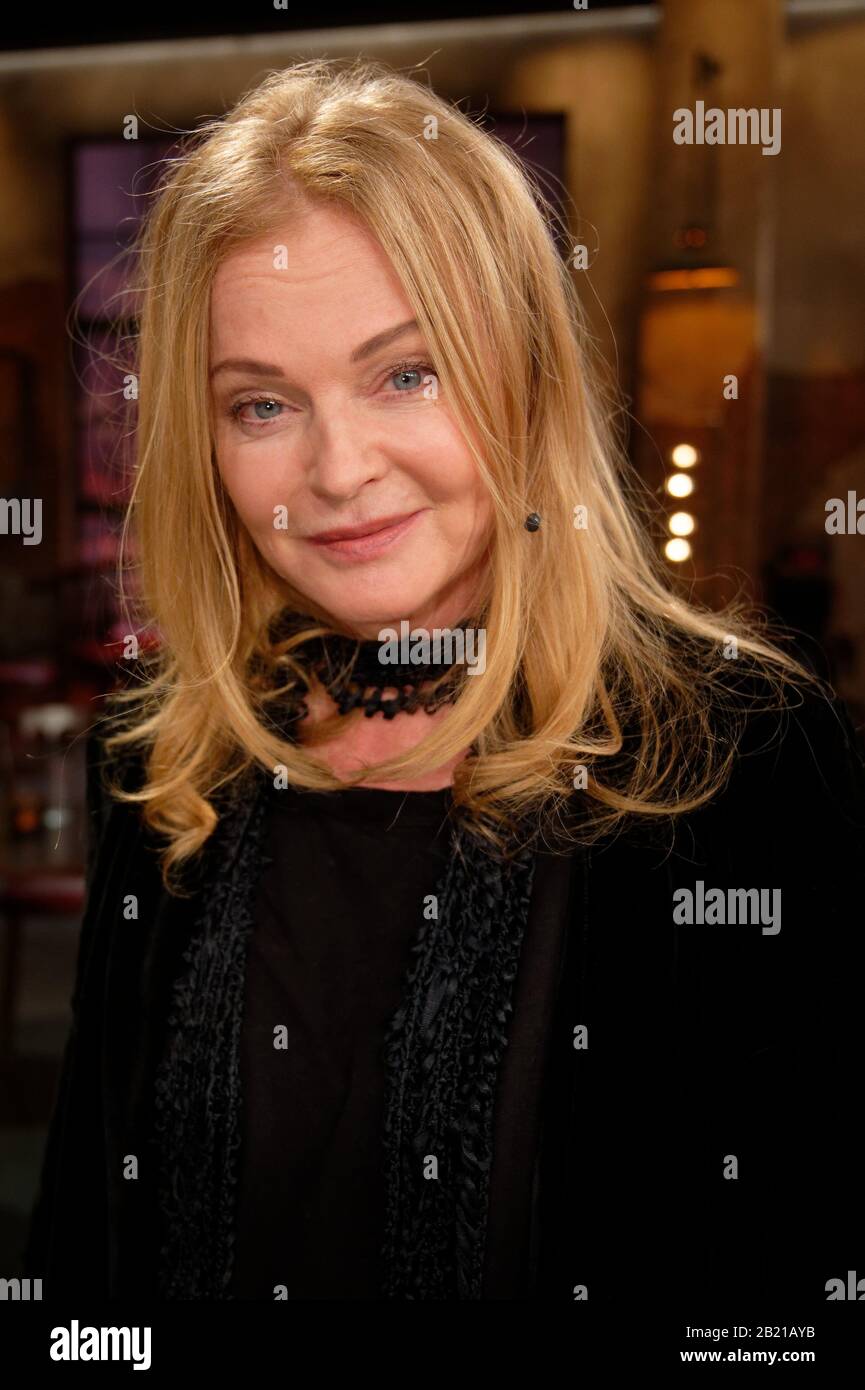 Cologne, Germany. 28th Feb, 2020. The musician Inga Humpe is in the studio after the recording of the WDR talk show "Kölner Treff". Credit: Henning Kaiser/dpa/Alamy Live News Stock Photo