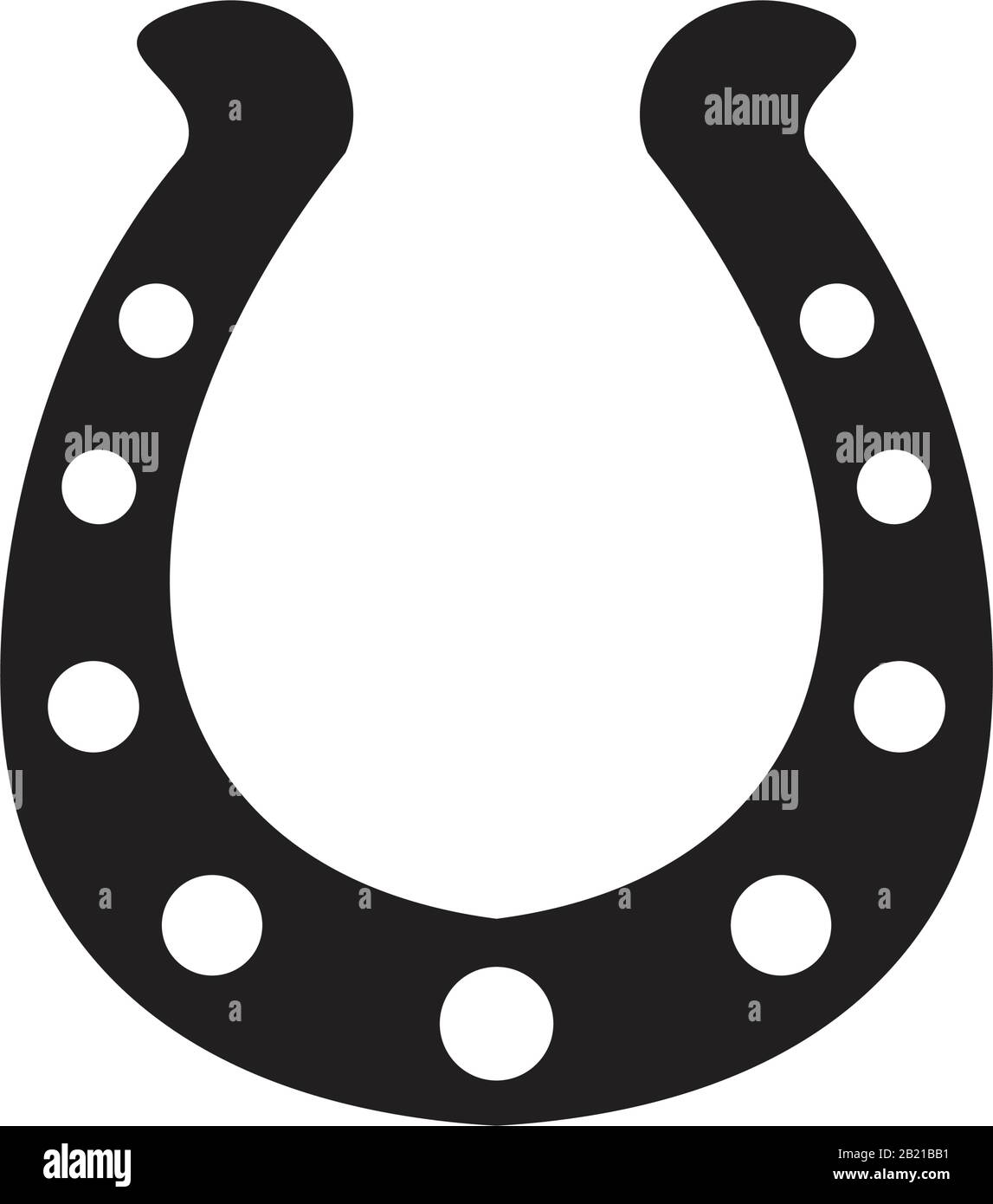 Horse shoe Icon template black color editable. Horse shoe Icon symbol