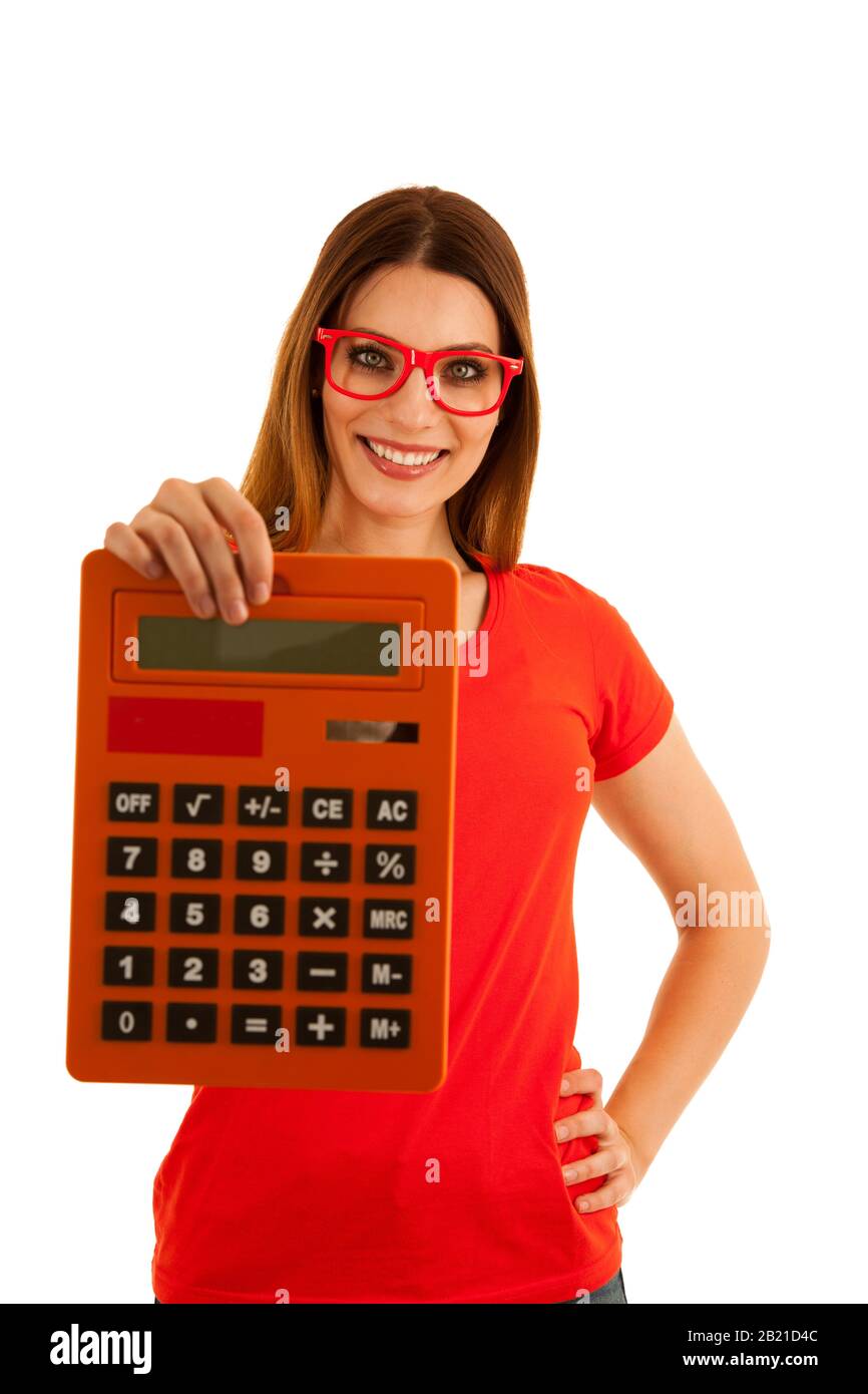 Asian business woman accountant math hi-res stock photography and ...