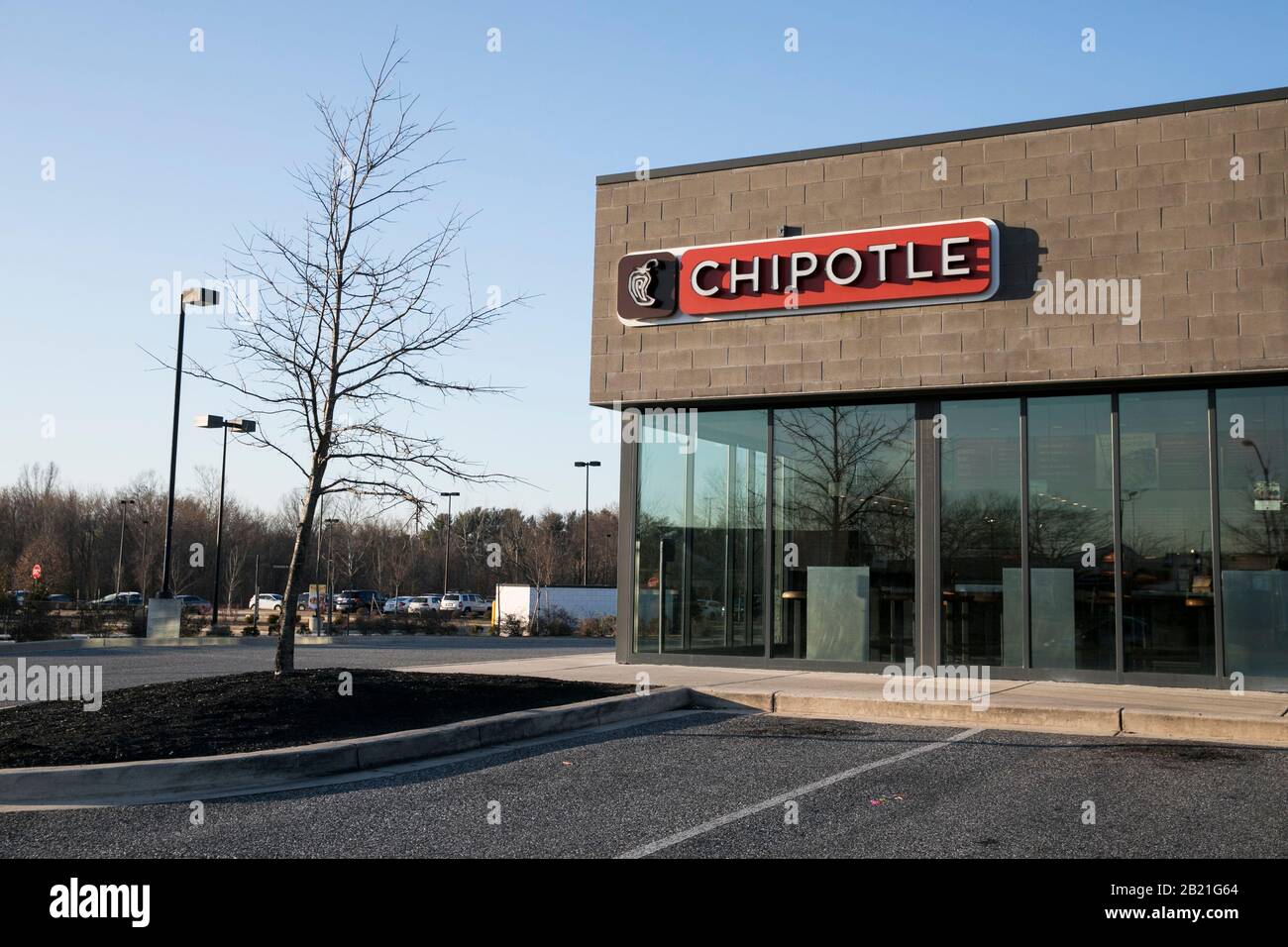 A logo sign outside of a Chipotle restaurant location in Nottingham