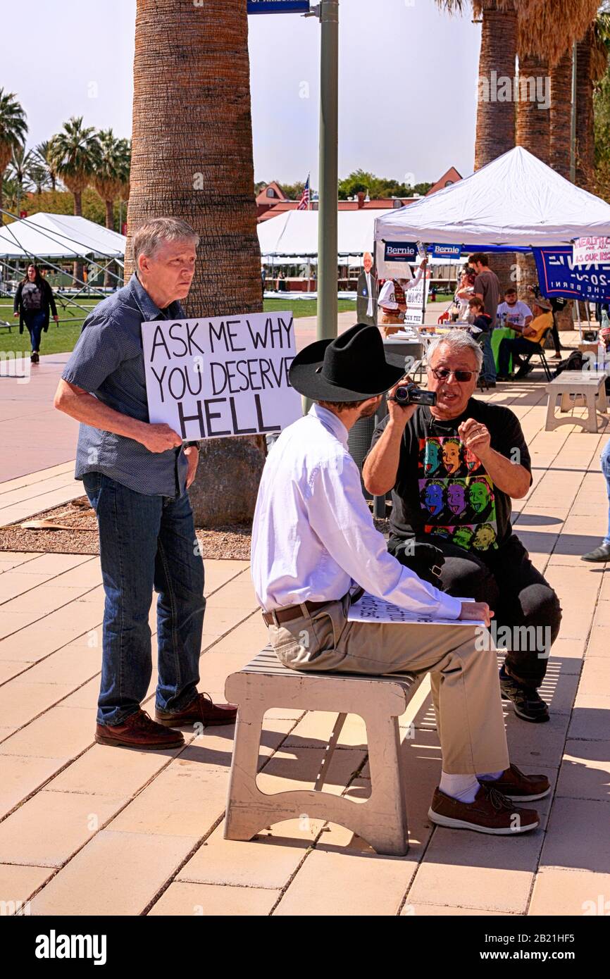 Religious zealots flexing the right to freedom of speech and freedom of