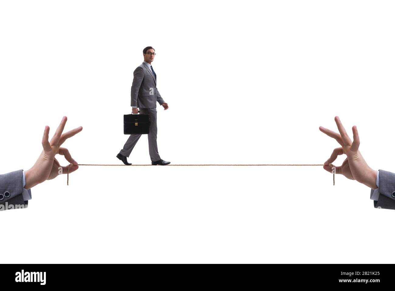 Circus tightrope walk Cut Out Stock Images & Pictures - Alamy