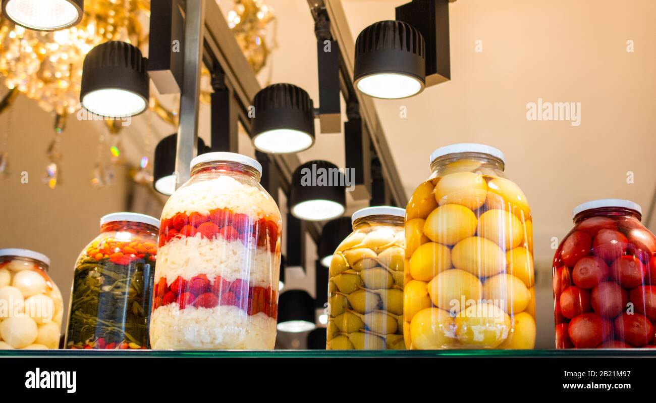 Pickled fermented vegetables for longterm storage Stock Photo Alamy