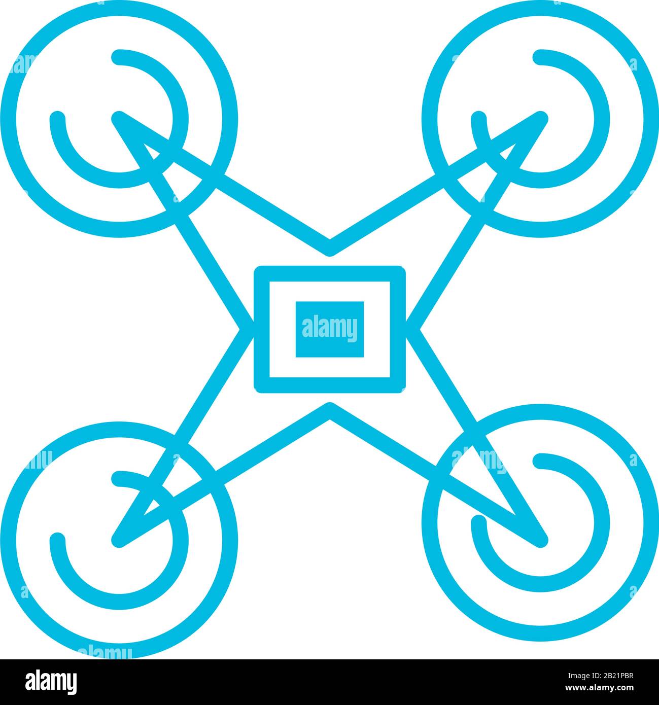 drone line style icon design, futuristic virtual technology modern ...