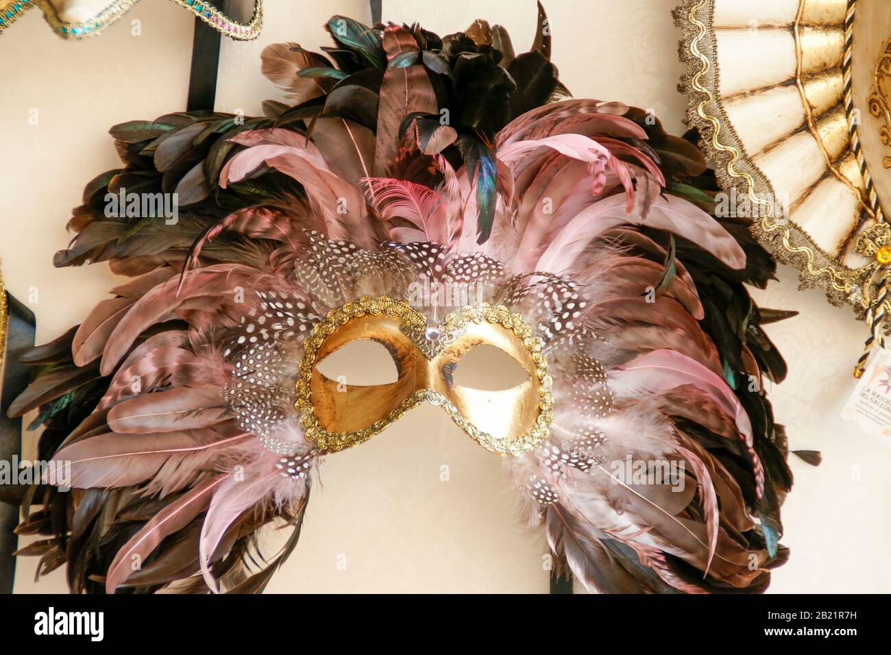 Carnival masks for sale in a shop. Venice, Italy Stock Photo