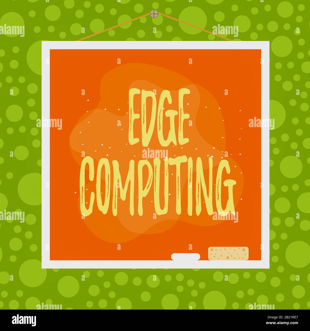 Text sign showing Edge Computing. Business photo showcasing practice of ...
