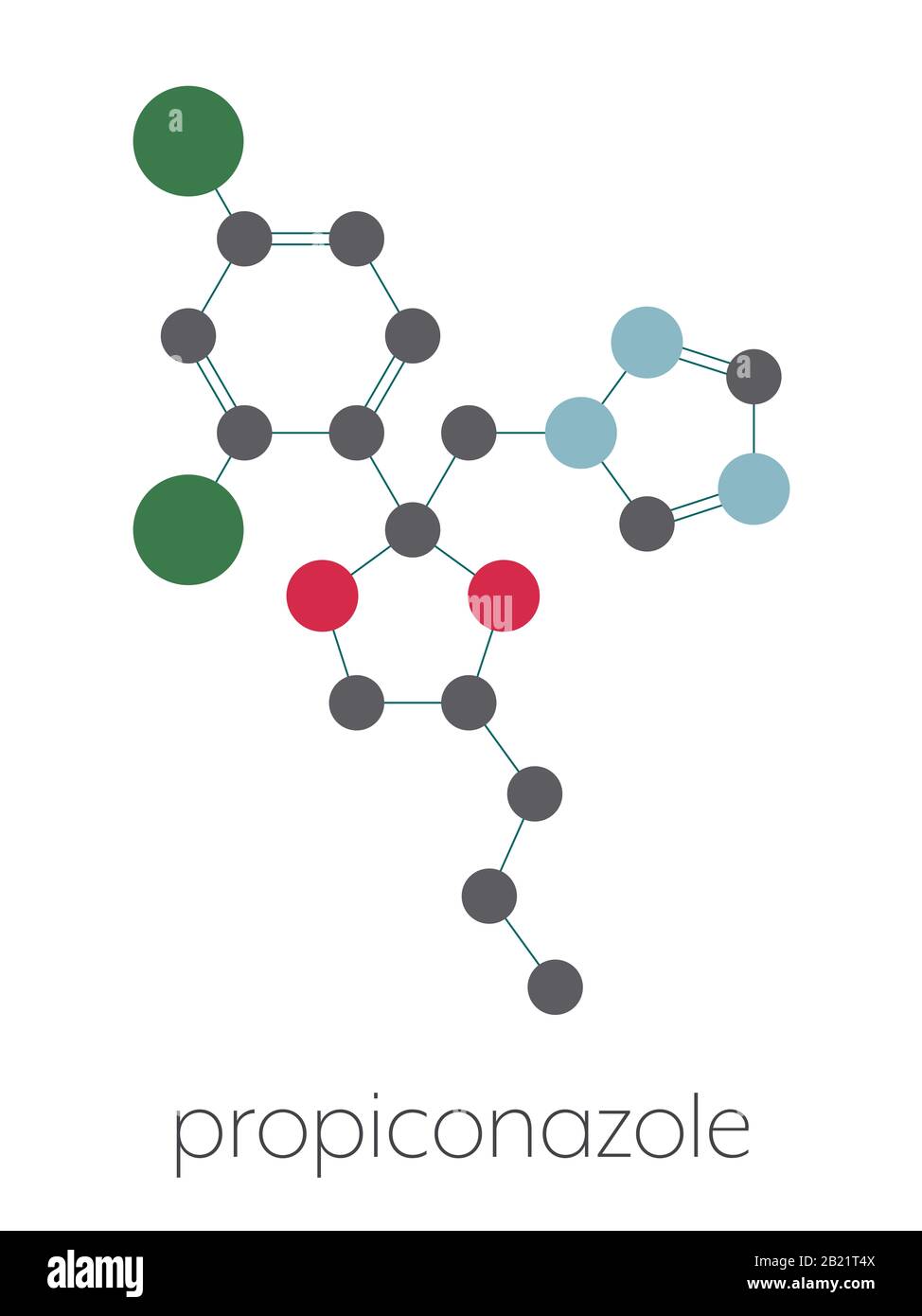 Propiconazole fungicide molecule, illustration Stock Photo - Alamy