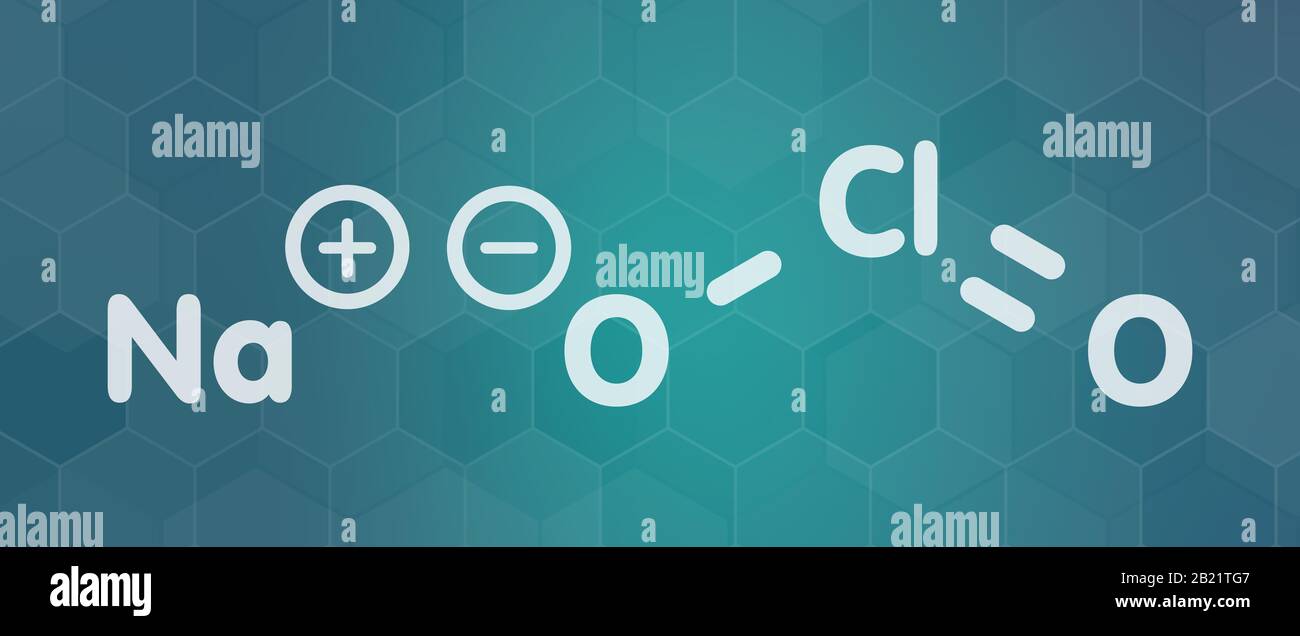 Sodium chlorite chemical structure, illustration Stock Photo Alamy
