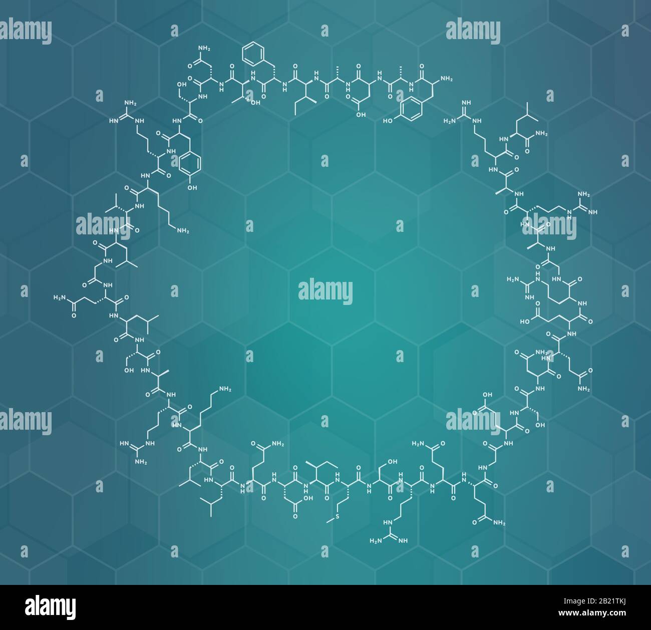 Growth Hormone Releasing Hormone Molecule Illustration Stock Photo Alamy