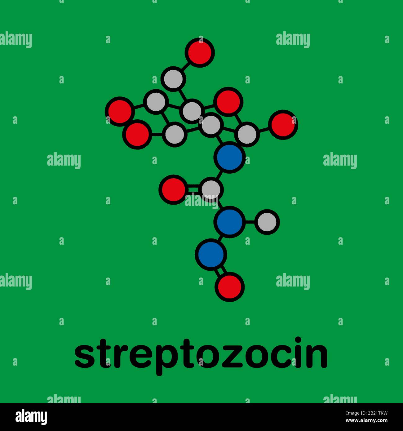 Streptozotocin cancer drug molecule, illustration Stock Photo - Alamy