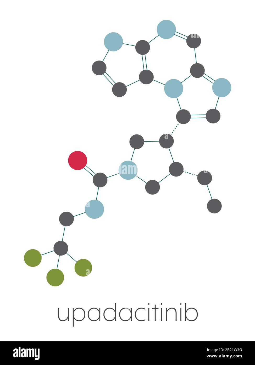 Upadacitinib drug molecule, illustration Stock Photo Alamy