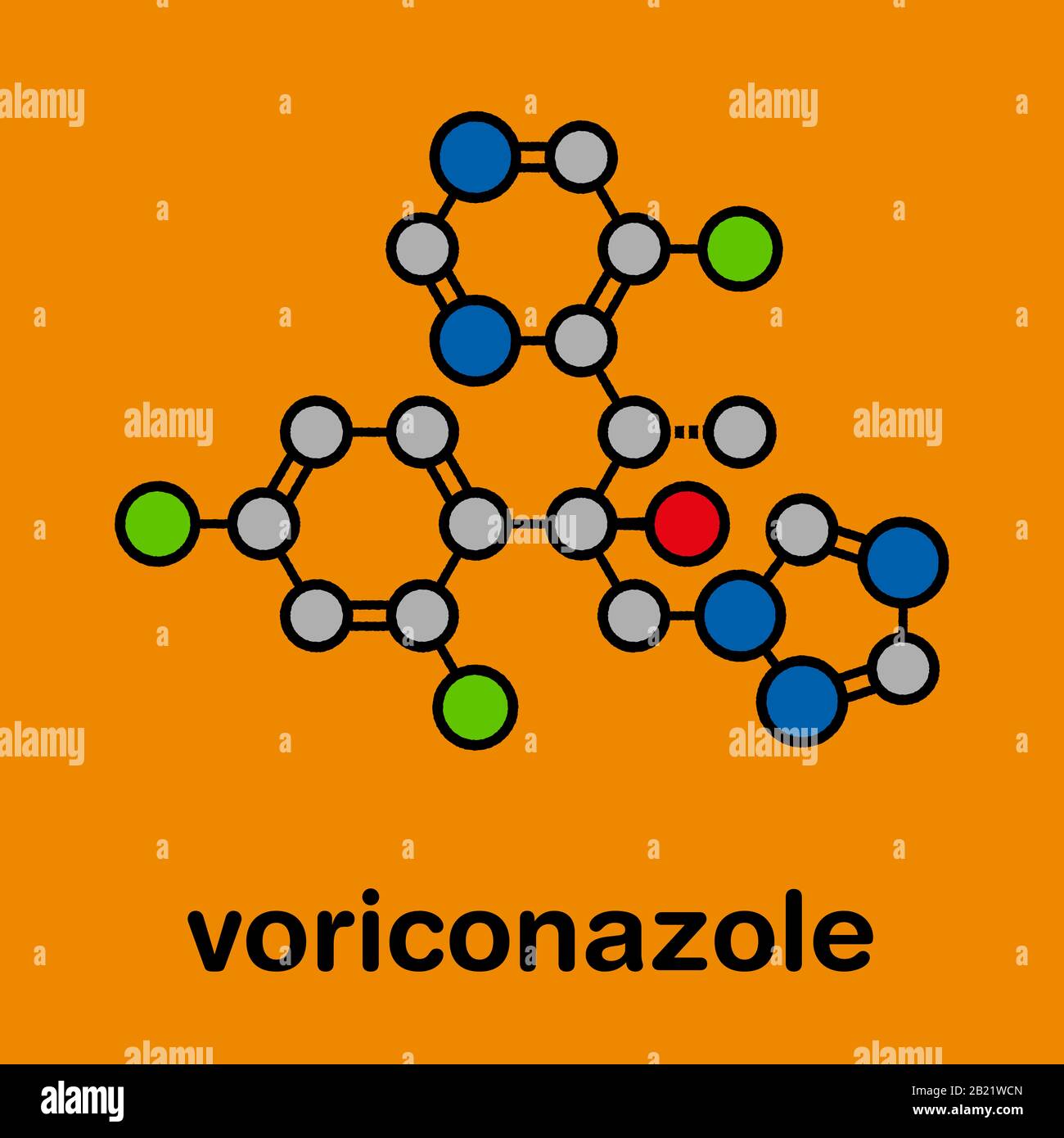 Voriconazole antifungal drug molecule, illustration Stock Photo Alamy