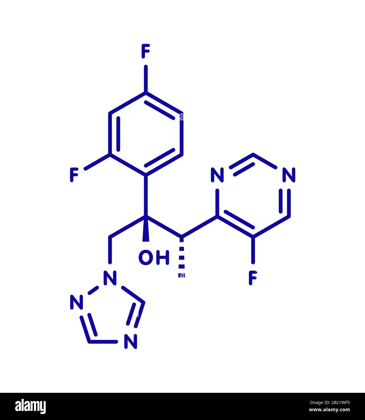 Voriconazole antifungal drug molecule, illustration Stock Photo Alamy