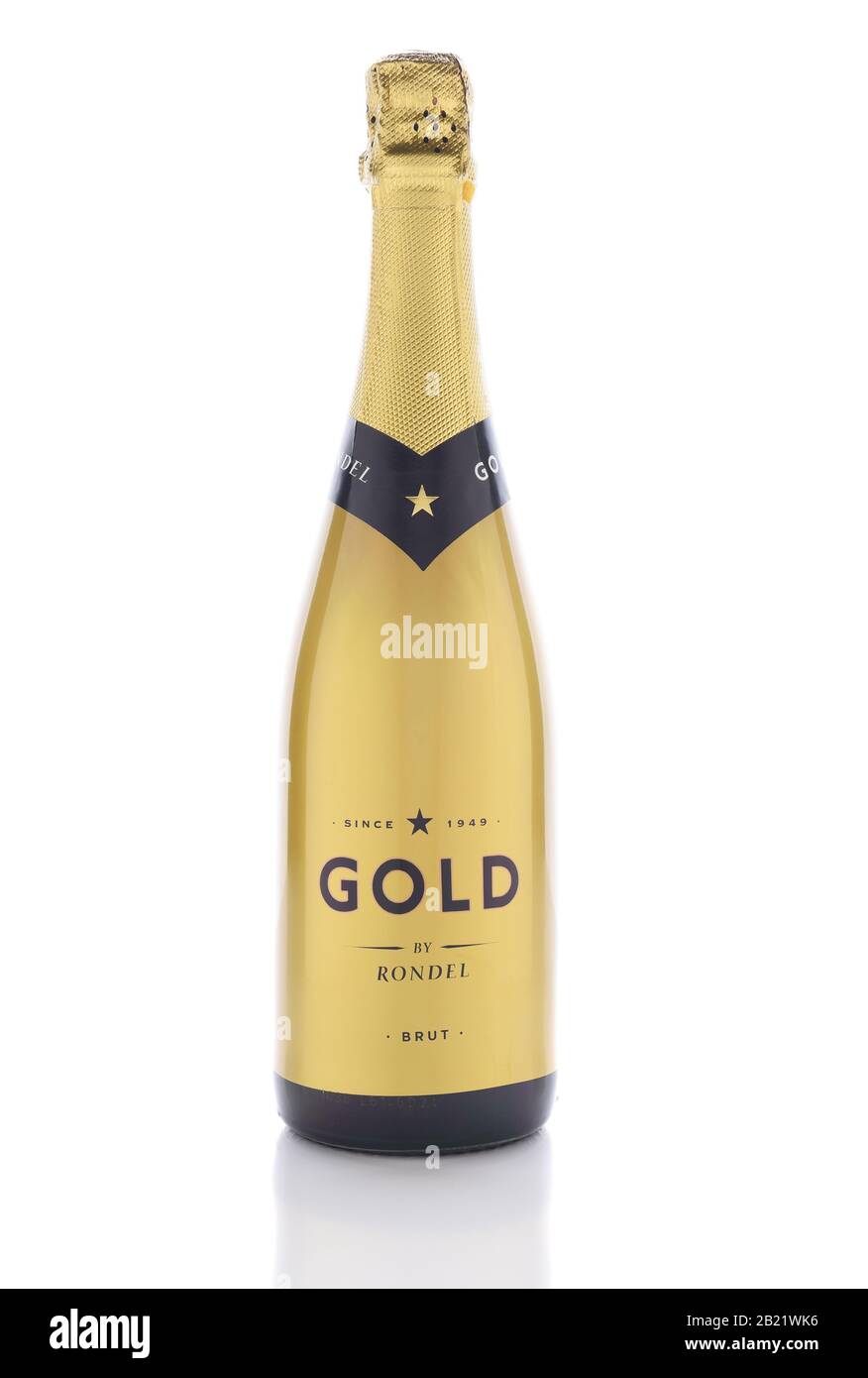 Spanish bottle cava sparkling wine hires stock photography and images