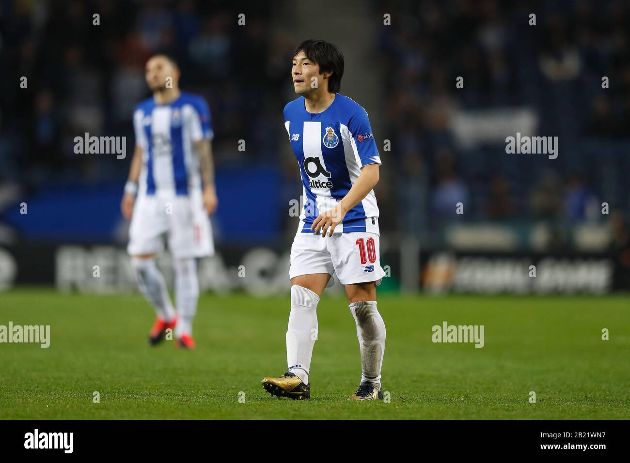 Porto, Portugal. 27th Feb, 2020. Shoya Nakajima (Porto) Football/Soccer :  UEFA Europa League Round of 32 2nd leg match between FC Porto 1-3 Bayer 04  Leverkusen at the Estadio do Dragao in