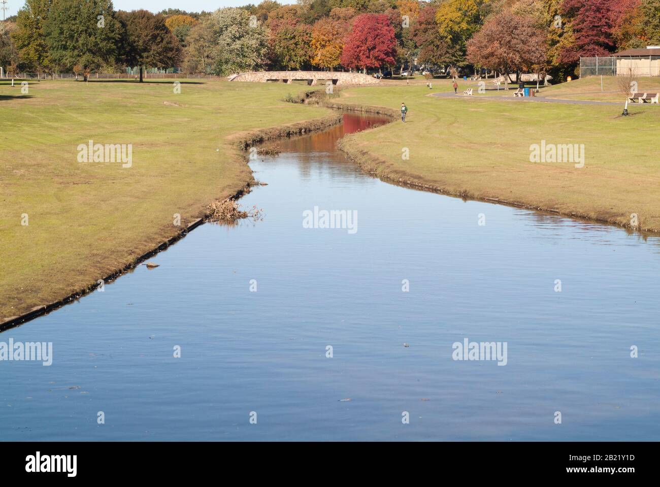 PARKS AND RECREATION VOLUME 2: Spring lake park of South Plainfield, New Jersey. Stock Photo