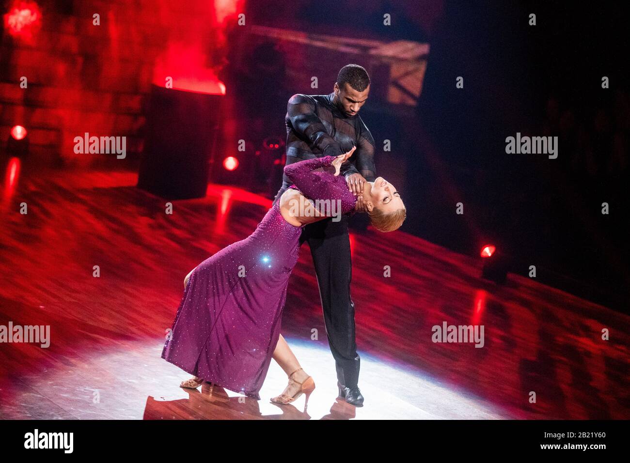 Cologne Germany 28th Feb 2020 Tijan Njie Actor And Kathrin Menzinger Professional Dancer Dance In The Rtl Dance Show Let S Dance In The Coloneum Credit Rolf Vennenbernd Dpa Alamy Live News Stock Photo