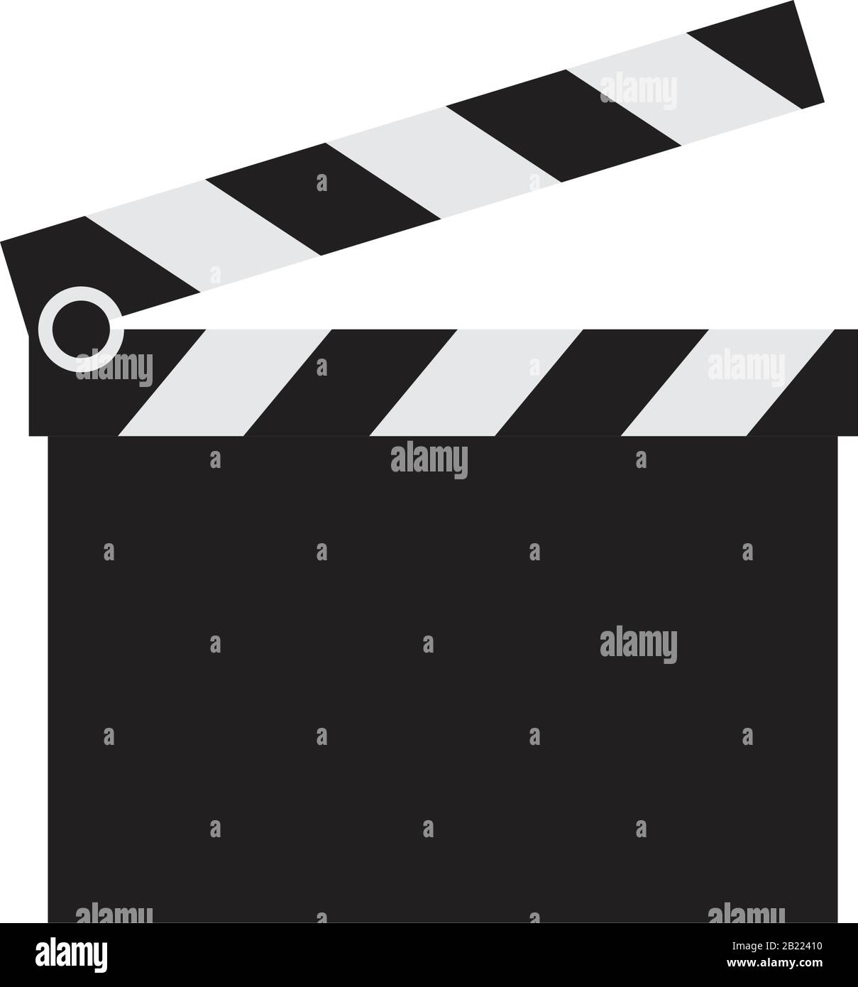 Clapperboard Icon template black color editable. Clapperboard Icon ...