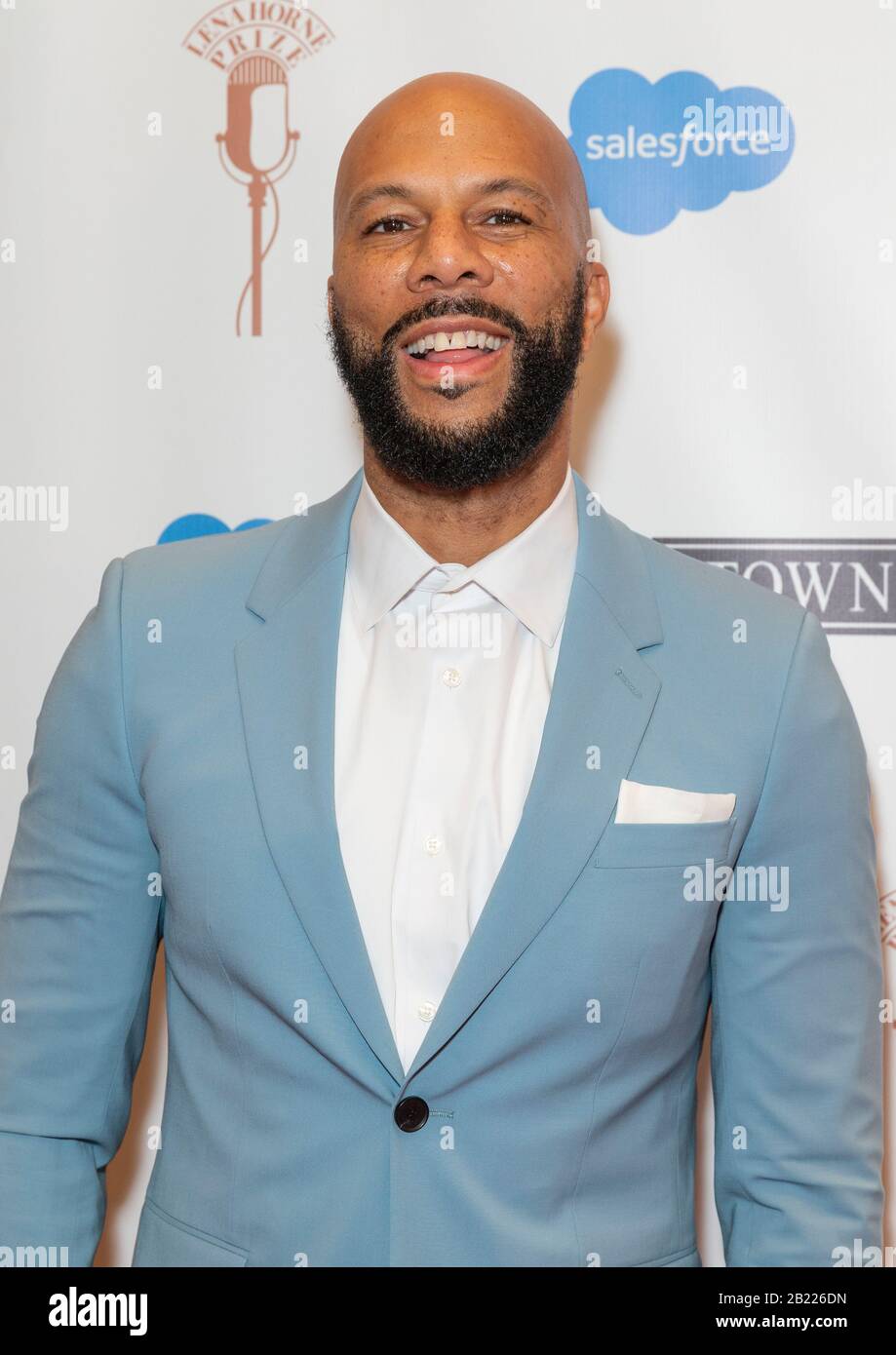 New York, NY - February 28, 2020: Common attends The Lena Horne Prize ...