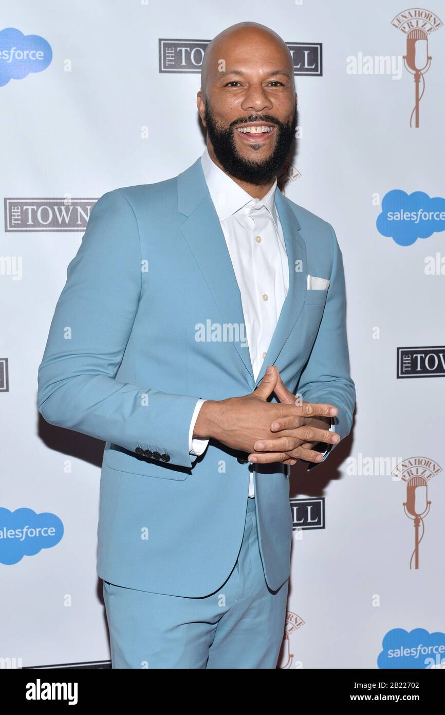 New York, USA. 28th Feb, 2020. Common attends the Lena Horne Prize for Artists Creating Social Impact inaugural celebration at Steinway Hall in New York, NY, February 28, 2020. (Photo by Anthony Behar/Sipa USA) Credit: Sipa USA/Alamy Live News Stock Photo