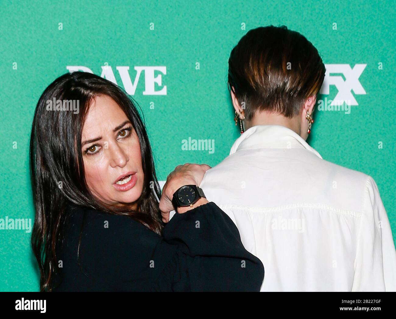 Los Angeles, CA - Feb 27, 2020: Pamela Adlon and daughter Valentine Adlon attend the premiere of
