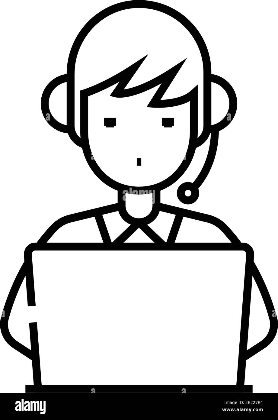 Computer Operator Icon