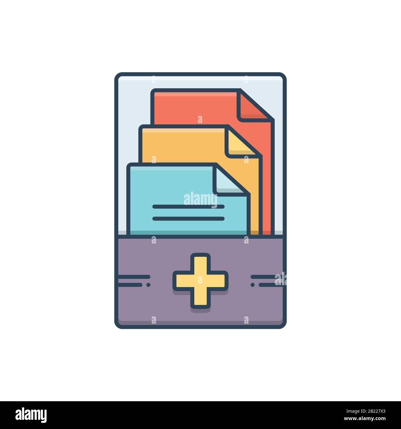 Medical records icon Stock Vector