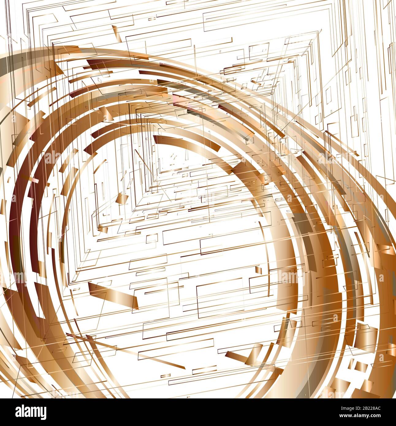 Abstract metal rings hi-res stock photography and images - Alamy