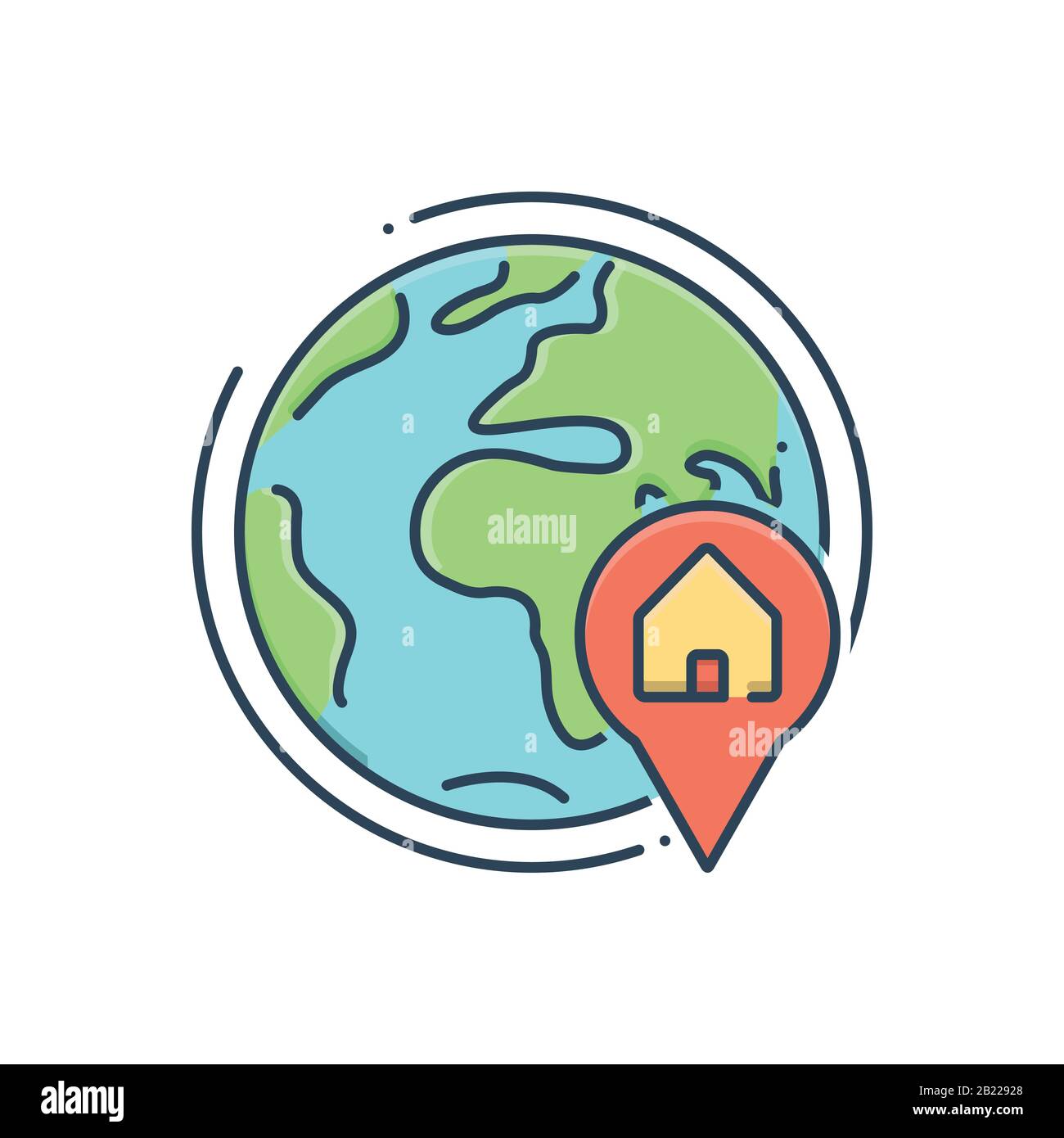 Home location icon Stock Vector Image & Art - Alamy