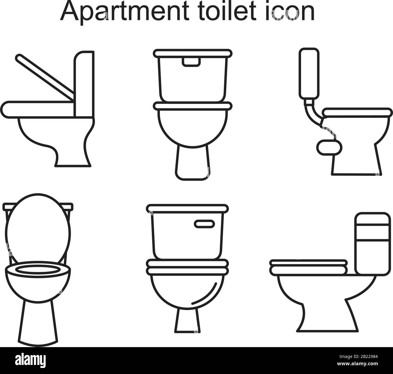 Apartment toilet Icon template black color editable. Apartment toilet Icon  symbol Flat vector illustration for graphic and web design Stock Vector  Image & Art - Alamy