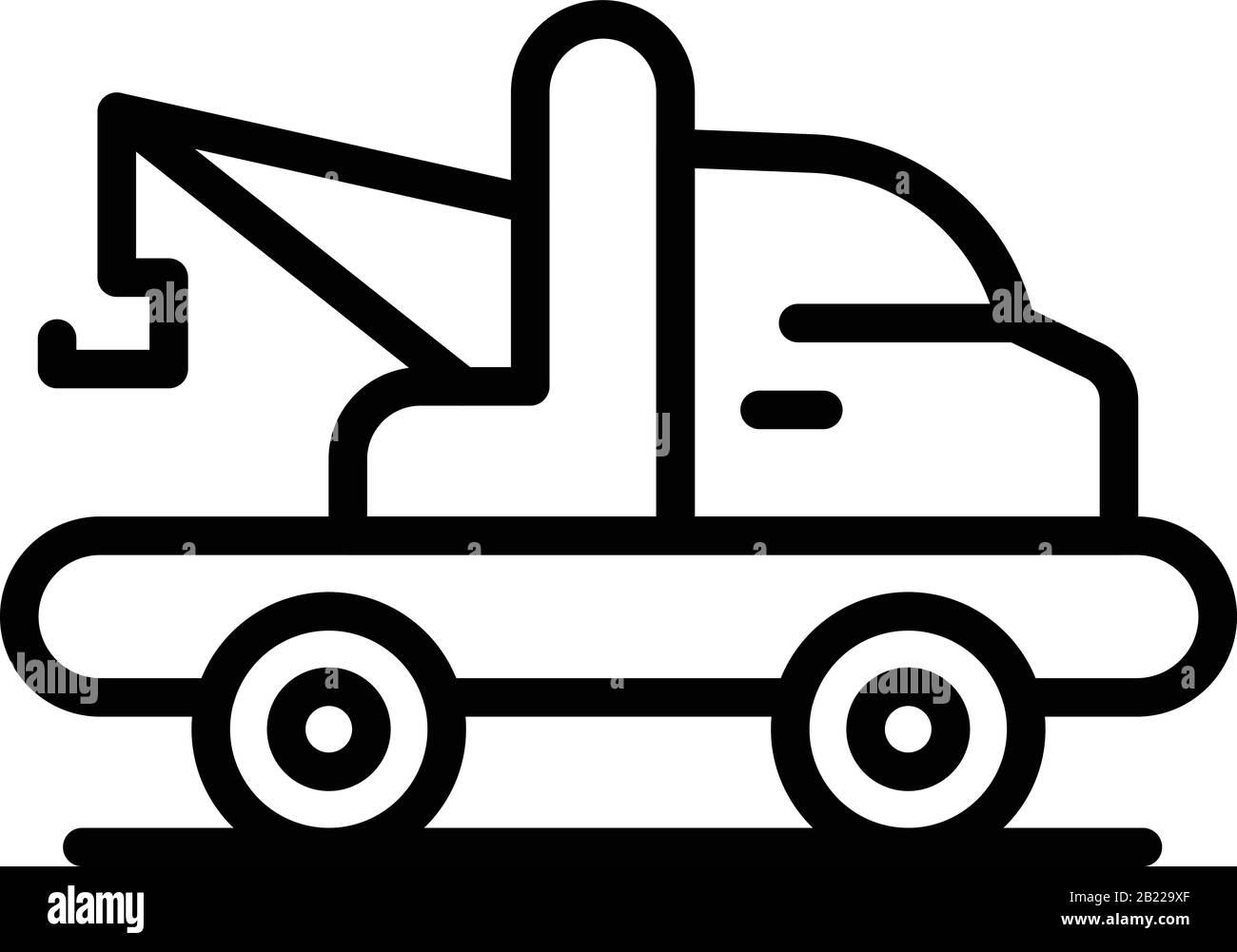 Emergency tow truck icon, outline style Stock Vector Image & Art - Alamy