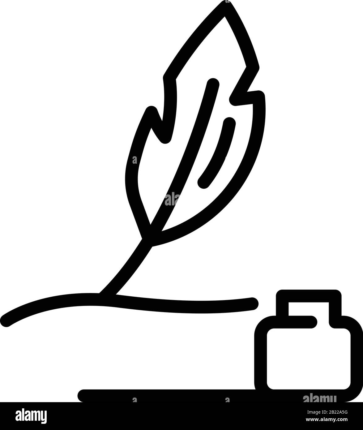 Pen and ink icon, outline style Stock Vector Image & Art Alamy