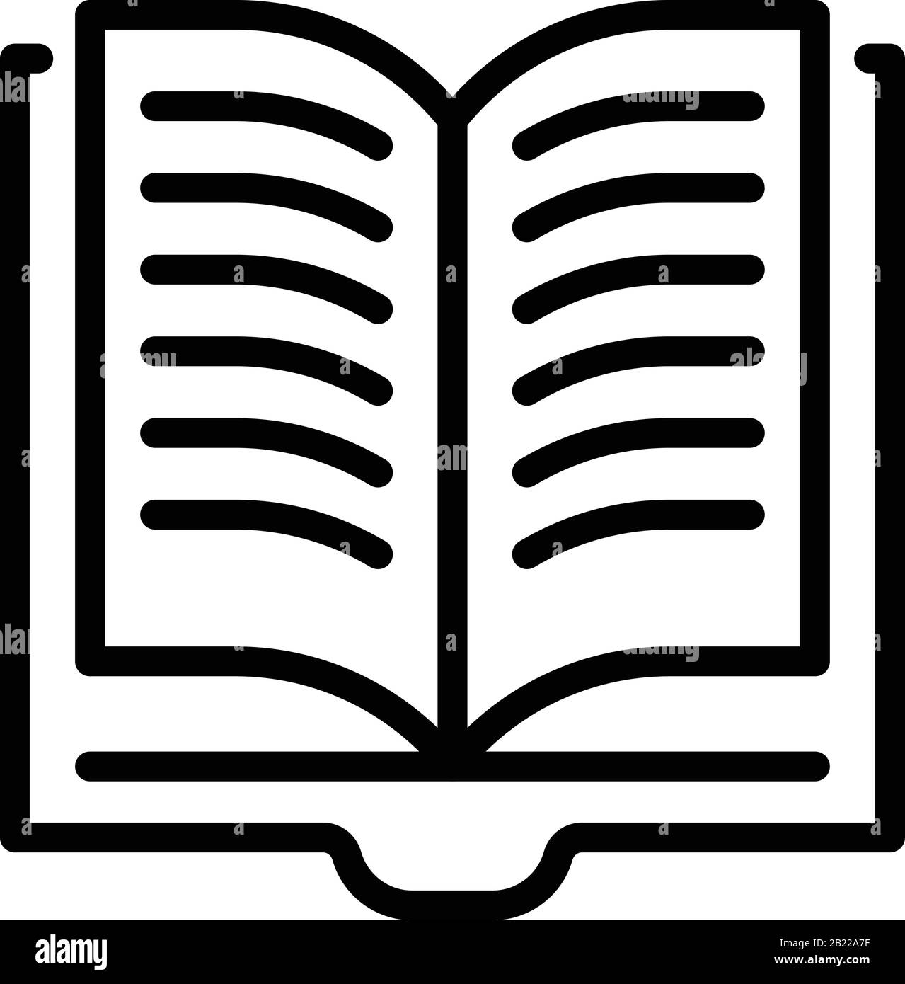 Open book icon, outline style Stock Vector Image & Art - Alamy